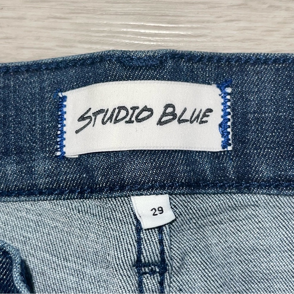 Studio Blue Stormy High Rise Ultra Flare Jean 29 Retro Chic Bohemian Coquette - Picture 8 of 10